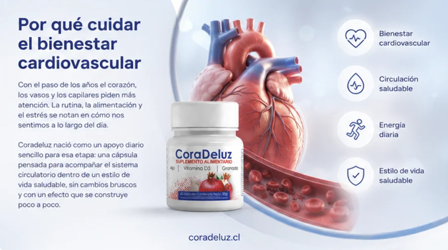 Coradeluz — cuidado del bienestar cardiovascular en Chile
